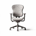 Bürostuhl mit ergonomischer Form aus Stoff in grau Höhe 90cm Breite 45cm Tiefe 45cm