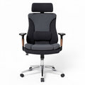 Bürostuhl mit verstellbarem Kissen aus Stoff in grau 60 x 60 x 120cm